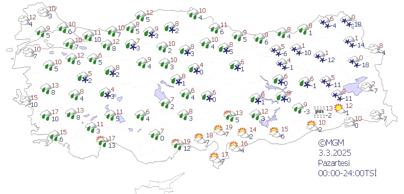 3 Mart Pazartesi